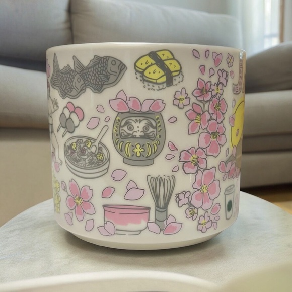 Starbucks Japan Been There Spring Sakura Coffee kawaii Mug Cup 14oz Collectible - Picture 12 of 15